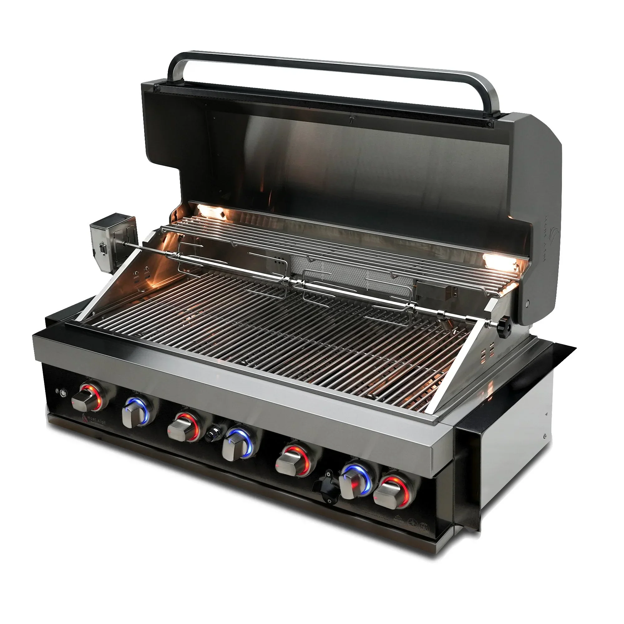 Mont Alpi MABi805-BSS - 44-Inch 6-Burner Black Stainless Steel Built-In Gas Grill - Image 4