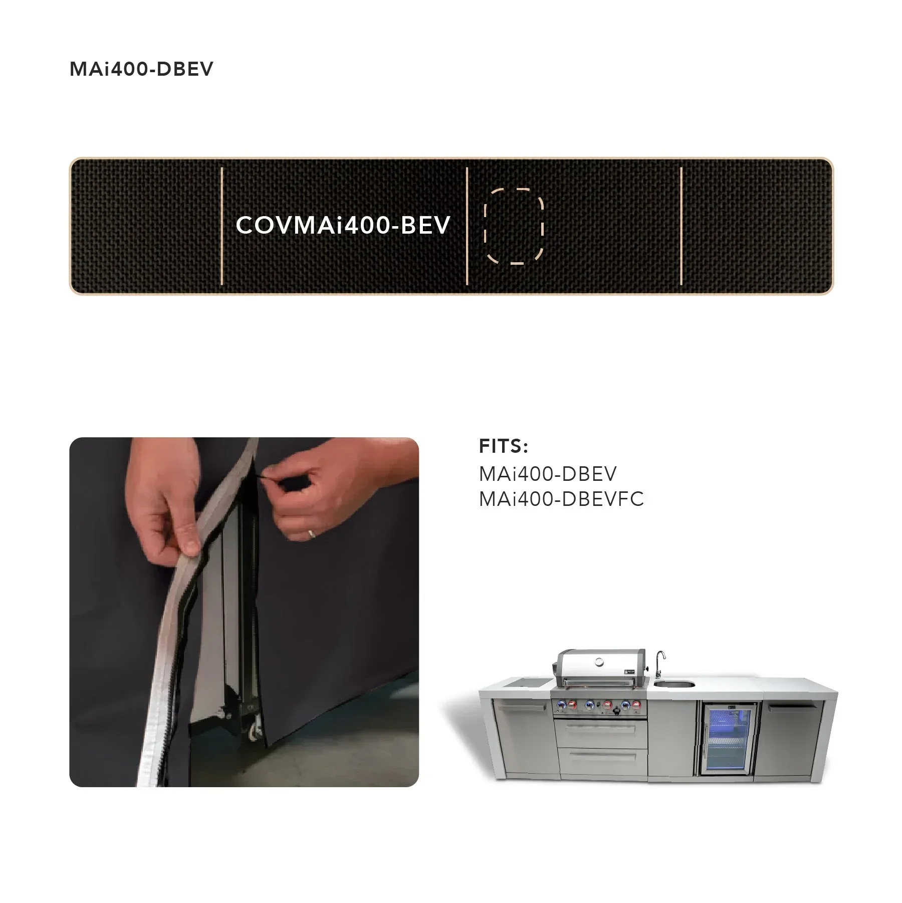 Mont Alpi COVMAi400-BEV - Cover For 400 Island w/ Beverage Center 
