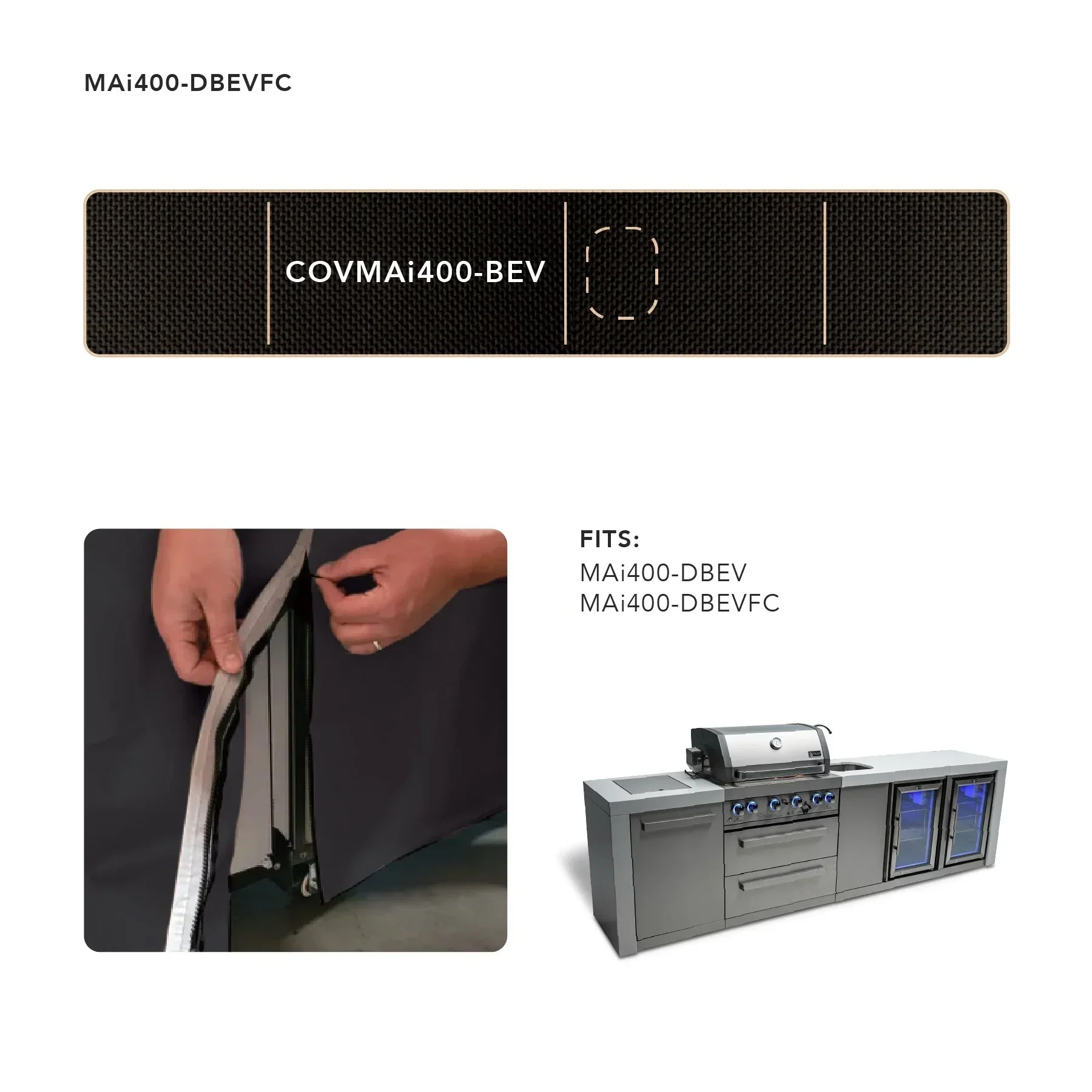 Mont Alpi COVMAi400-BEV - Cover For 400 Island w/ Beverage Center  - Image 2