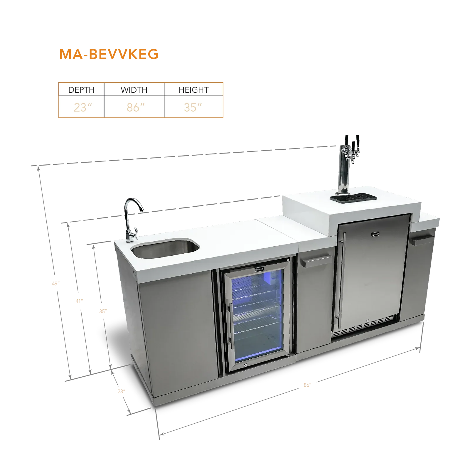 Mont Alpi MA-BEVKEG - Beverage Center & Kegerator  - Image 2