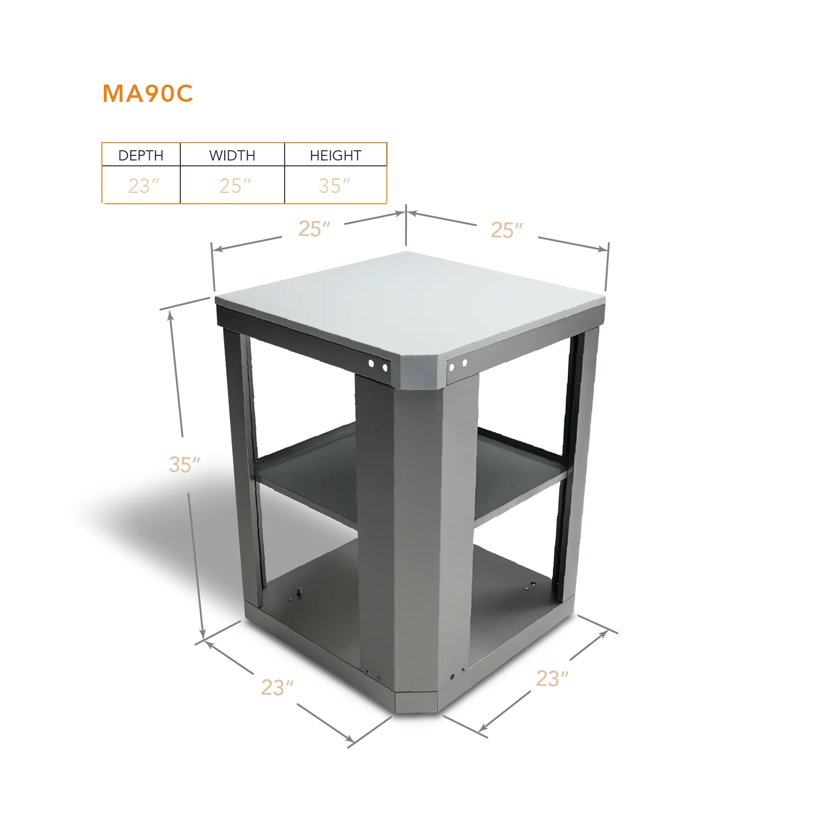 Mont Alpi MA90C - 90 Degree Corner Module W/ Granite for Islands - Image 2