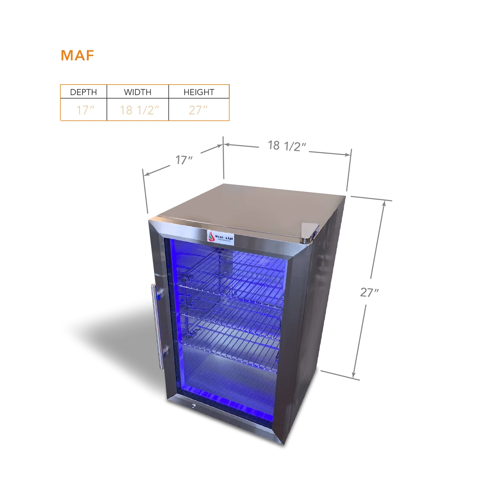 Mont Alpi MAF - 2.6 Cu. Ft. Outdoor Rated Refrigerator - Image 2