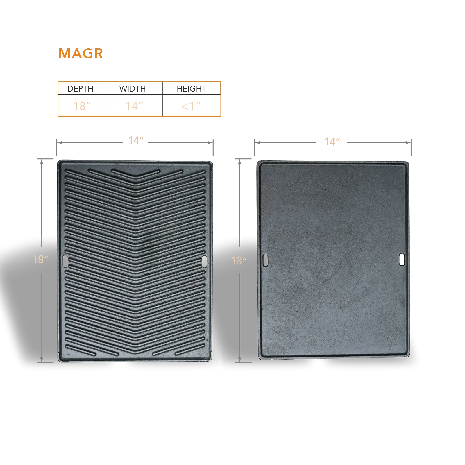 Mont Alpi MAGR - Cast Iron Dual Sided Griddle Plate - Image 2