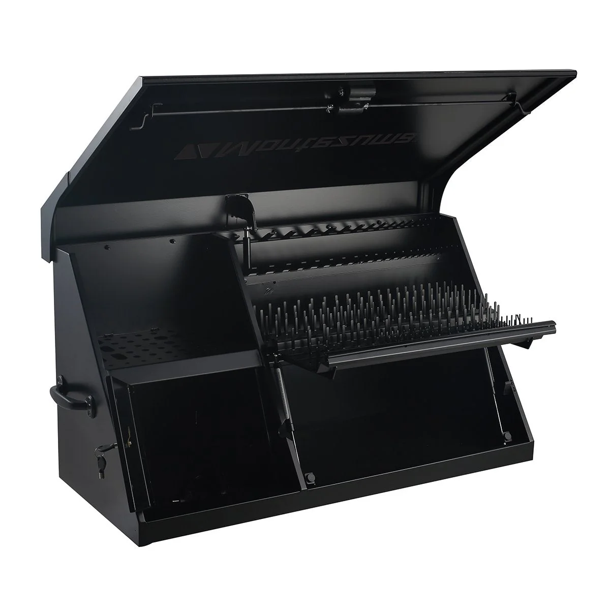 Montezuma 41-Inch Flat Black Portable Toolbox (Weather Resistant) - Image 5