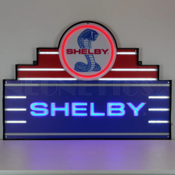 Neonetics Art Deco Marquee Shelby LED Flex-Neon Sign In Steel Can - 29ADSHL