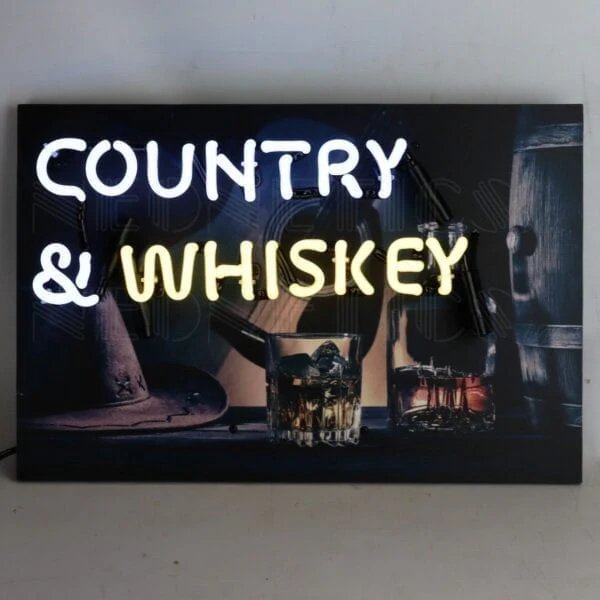 Neonetics Junior Country & Whiskey Neon Sign - 5JRCAW