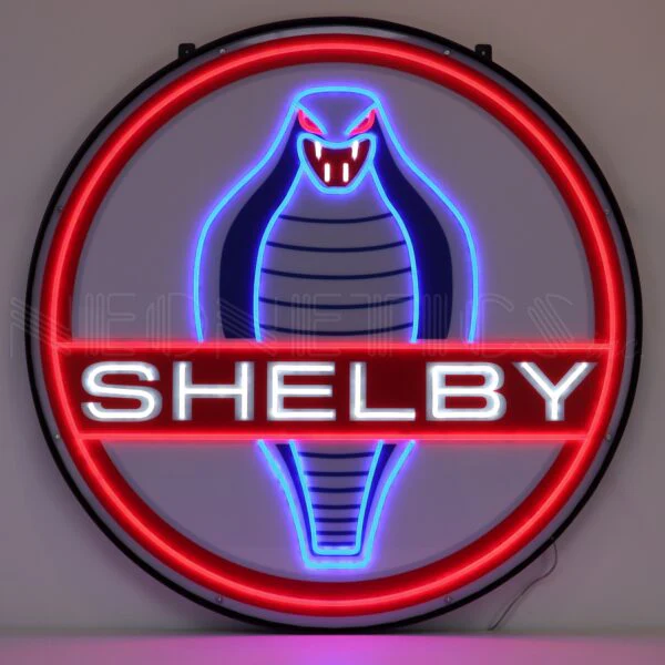 Neonetics Shelby Round 36in LED Flex-Neon Sign In Steel Can - 29SHCOB