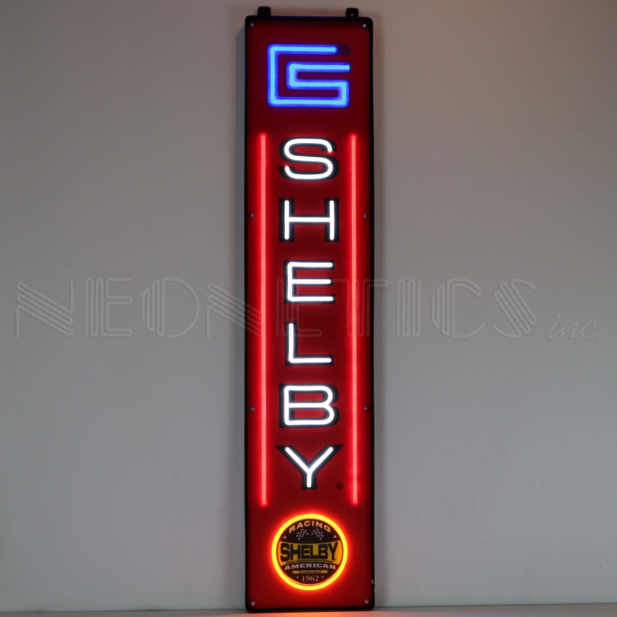 Neonetics 29VTSHL Shelby Vertical LED Flex-Neon Sign Steel Can