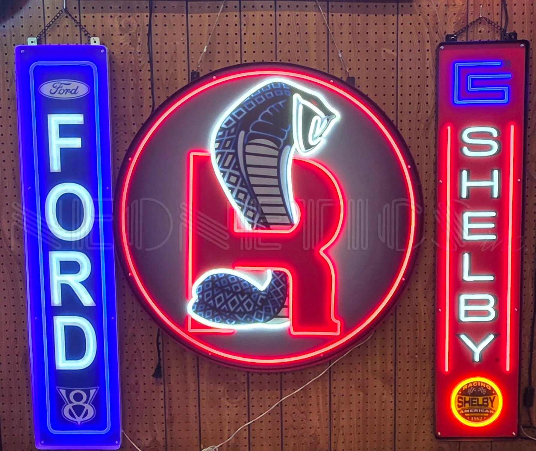 Neonetics 29VTSHL Shelby Vertical LED Flex-Neon Sign Steel Can - Image 3