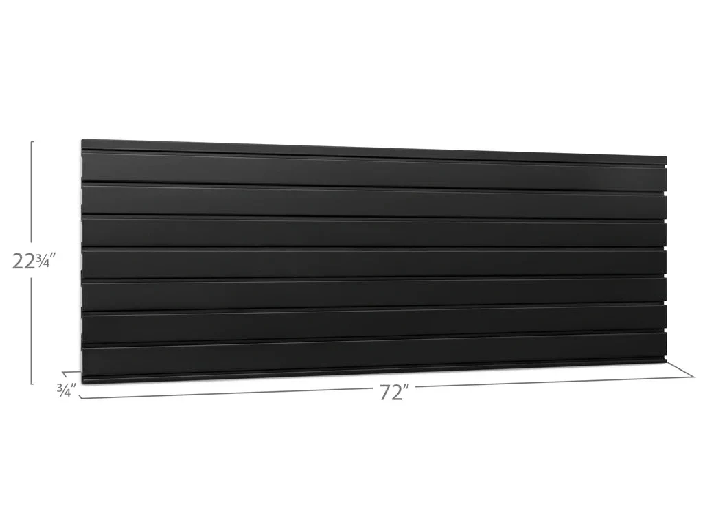 NewAge Bold 3.0 Series 72 in. Slatwall Backsplash Black - Image 5