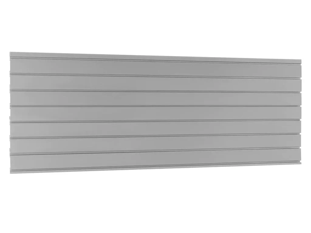 NewAge Bold 3.0 Series 72 in. Slatwall Backsplash Silver