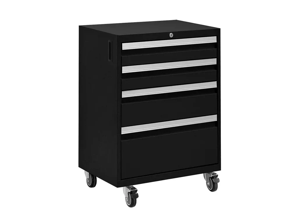 NewAge Products Bold 3.0 Black 4-Drawer Rolling Too - Black