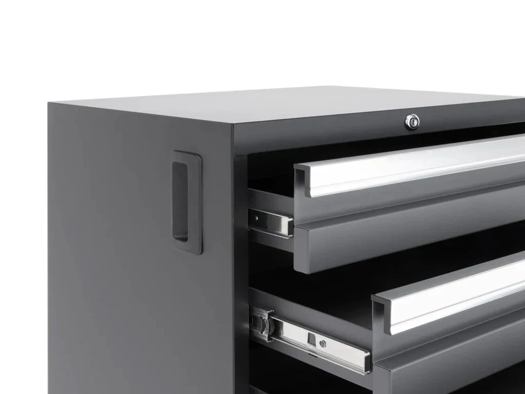 NewAge Products Bold 3.0 Black 4-Drawer Rolling Too - Black - Image 4