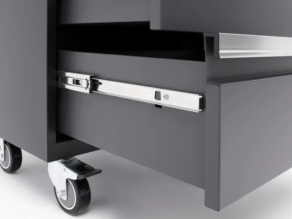 NewAge Products Bold 3.0 Black 4-Drawer Rolling Too - Black - Image 6