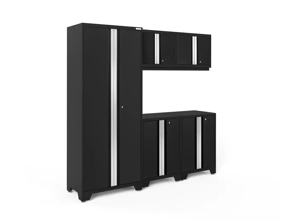 NewAge Bold Series 5 Piece Cabinet Set with Base, Wall Cabinets and 30 in. Locker