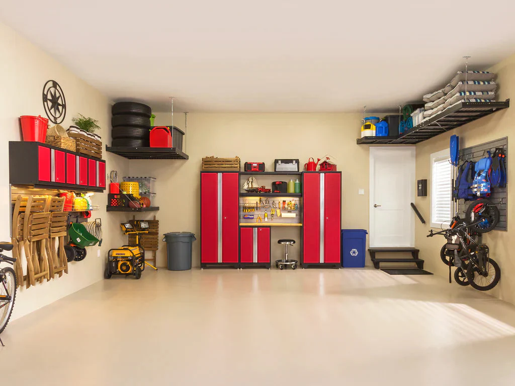 NewAge Bold Series 9 Piece Cabinet Set with Base, Wall Cabinets and 30 in. Lockers - Image 2