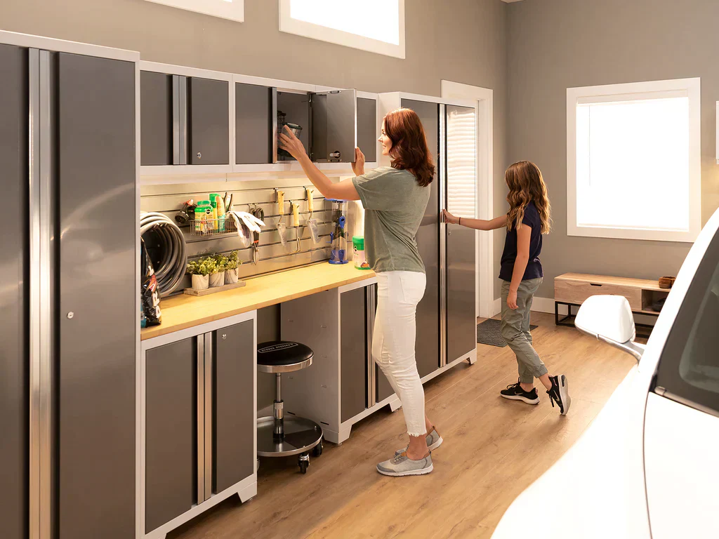 NewAge Bold Series 9 Piece Cabinet Set with Base, Wall Cabinets and 30 in. Lockers - Image 3