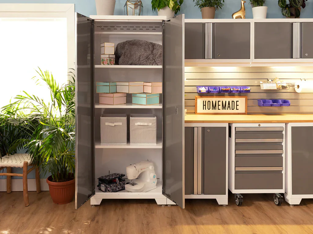 NewAge Bold Series 9 Piece Cabinet Set with Base, Wall Cabinets and 30 in. Lockers - Image 6