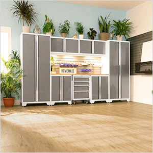 NewAge Garage Cabinets BOLD Series 8-Piece Platinum Wall Cabinet Set - Image 6