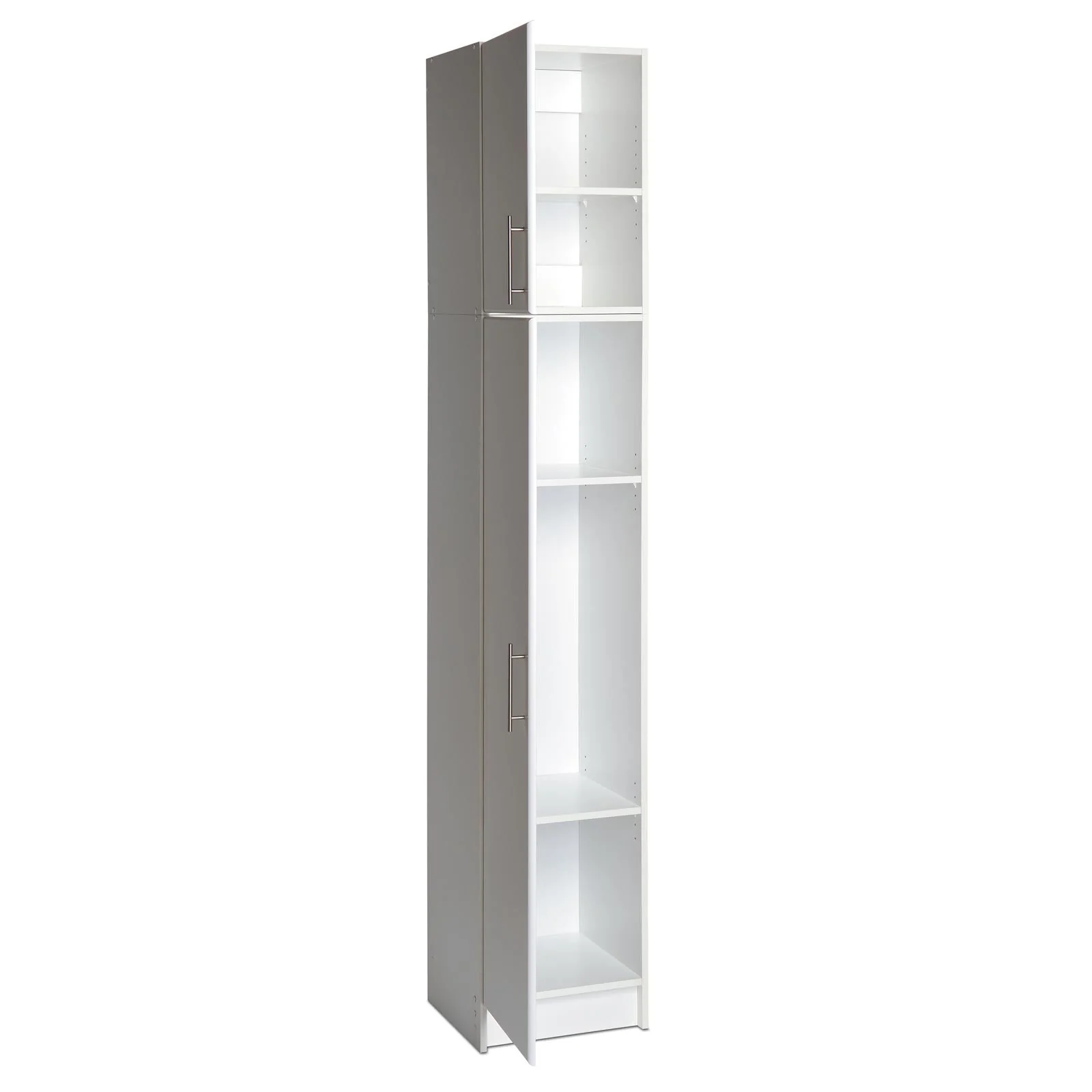 Prepac 16" Broom Cabinet w/ 16" Topper Wall Cabinet - Image 2