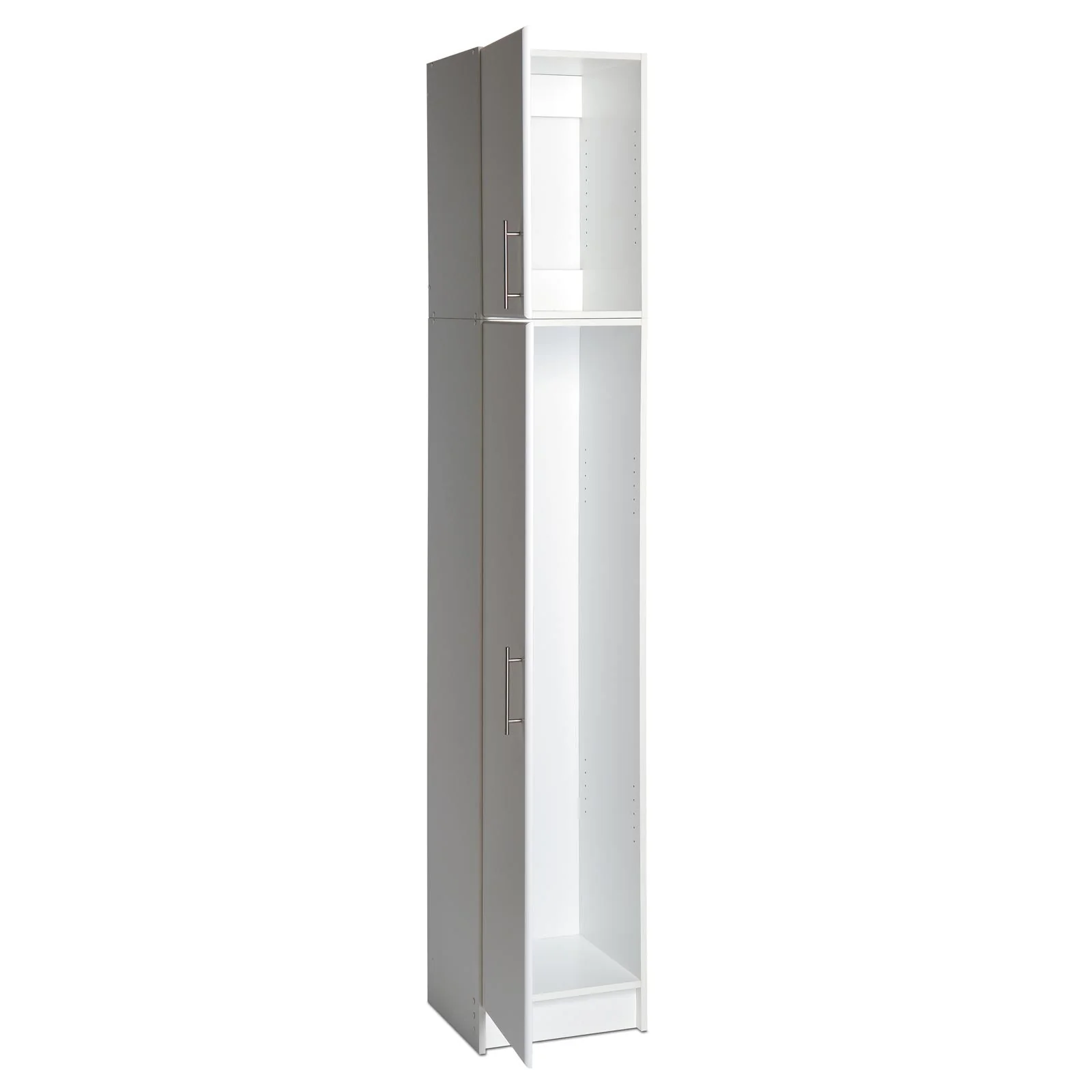 Prepac 16" Broom Cabinet w/ 16" Topper Wall Cabinet - Image 3