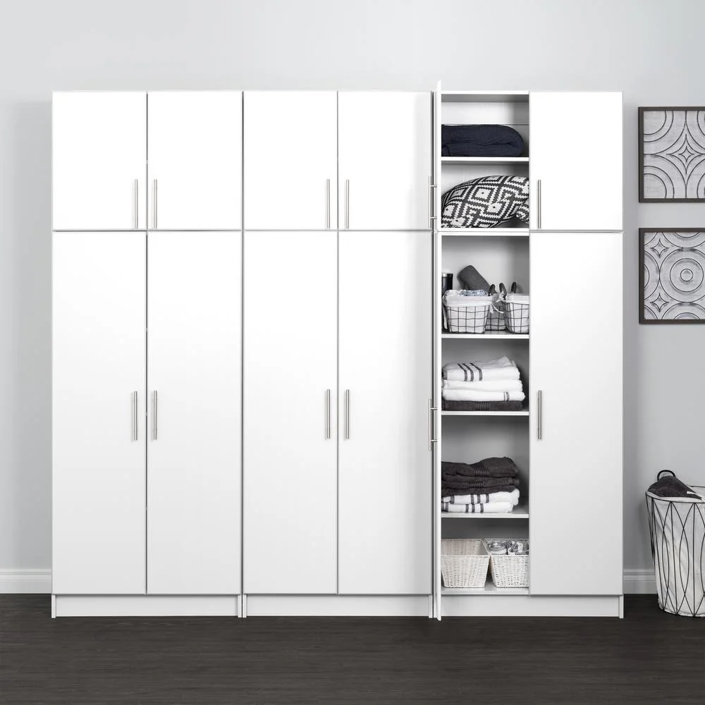 Prepac White Elite 96" Storage Cabinet Set - 6 pc