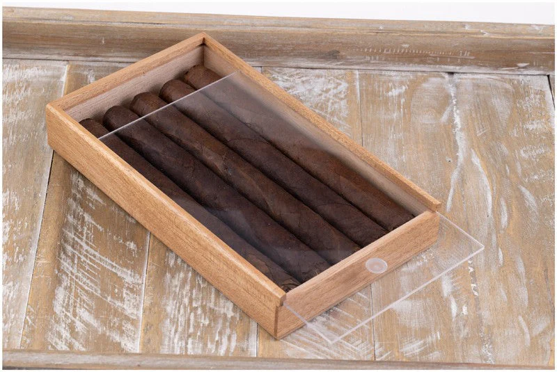 Prestige Import Group 5-Cigar Promo Box Clear Slide Top - Image 7
