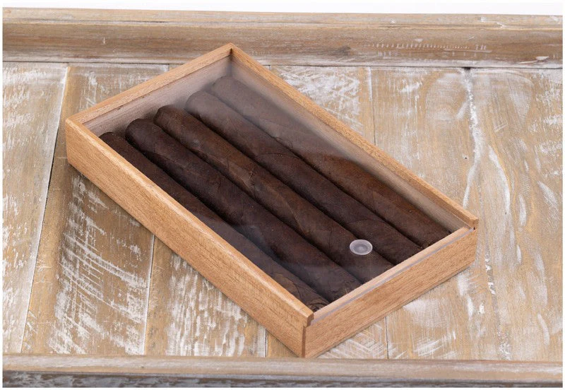 Prestige Import Group 5-Cigar Promo Box Clear Slide Top - Image 8