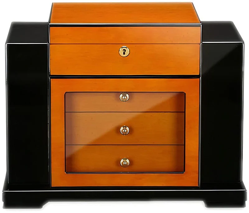 Prestige Import Group Baccus Lacquer Spanish Cedar Desktop Humidor, 200-Capacity - Image 4