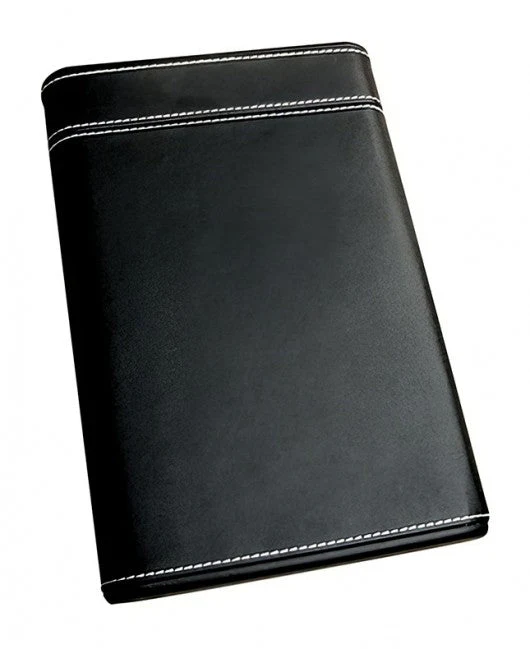 Prestige Import Group Black PVC Leather 6-Cigar Travel Humidor - Image 9