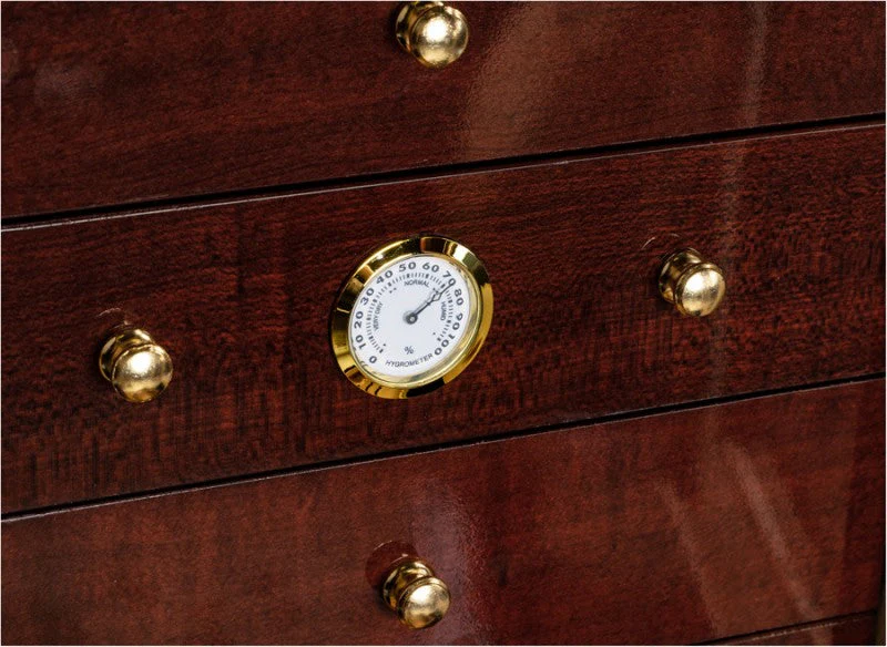 Prestige Import Group Charleston Desktop Humidor Gloss Cherry Seven Drawers - Image 5