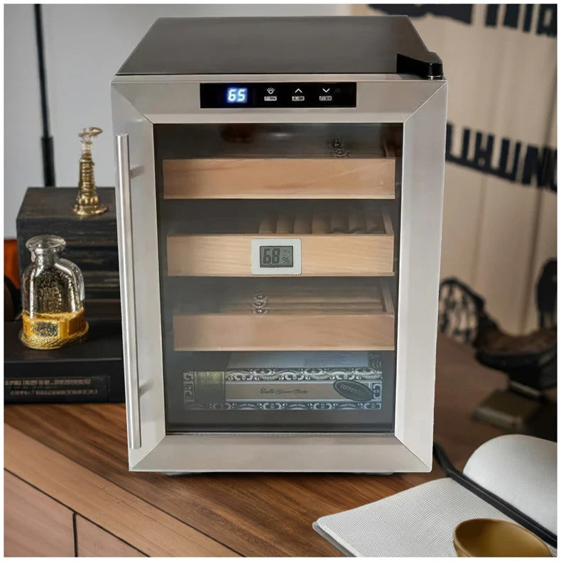 Prestige Import Group Clevelander Desktop Cigar Cooler Humidor Cabinet - Image 2