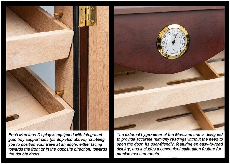 Prestige Import Group Dark Mahogany Countertop Cigar Display Humidor - Image 2