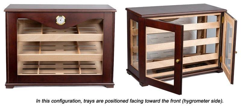 Prestige Import Group Dark Mahogany Countertop Cigar Display Humidor - Image 3