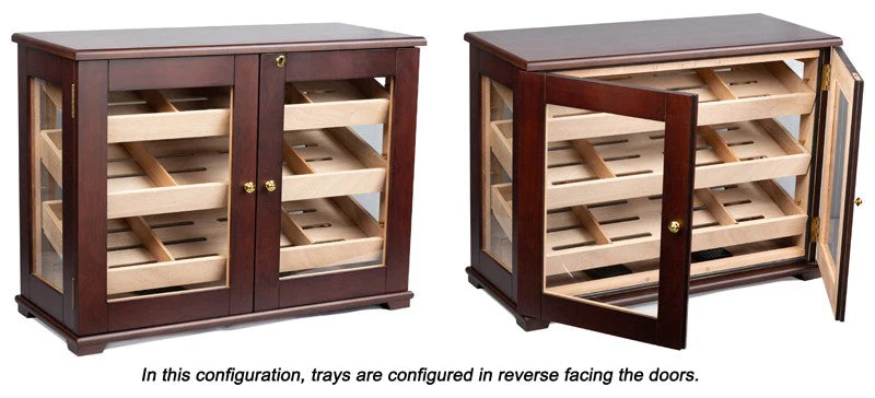 Prestige Import Group Dark Mahogany Countertop Cigar Display Humidor - Image 4