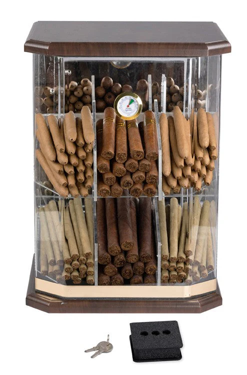 Prestige Import Group Franklin Wood Acrylic Display Humidor 150-Count - Image 2