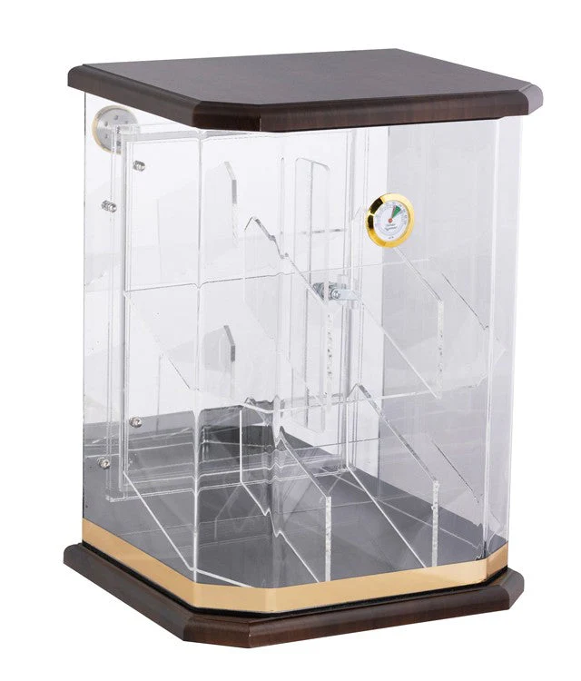 Prestige Import Group Franklin Wood Acrylic Display Humidor 150-Count - Image 3
