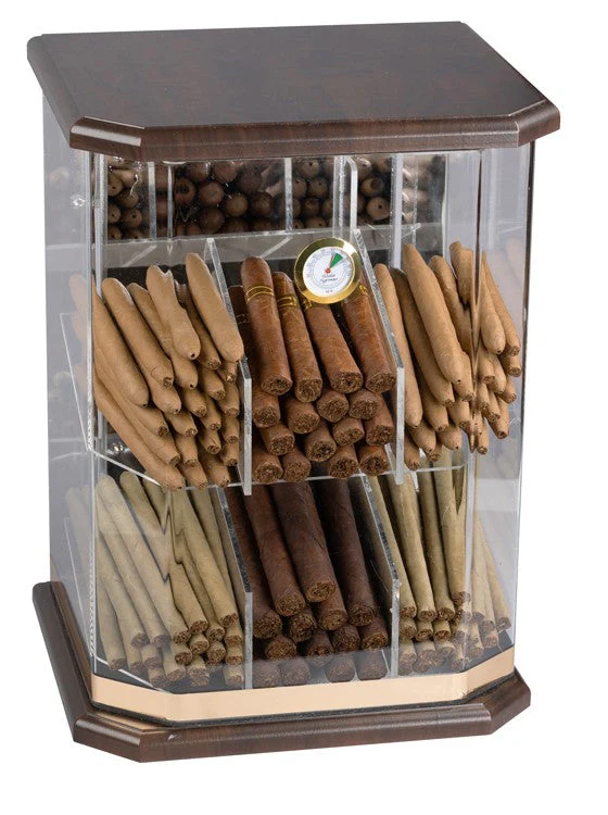 Prestige Import Group Franklin Wood Acrylic Display Humidor 150-Count - Image 4