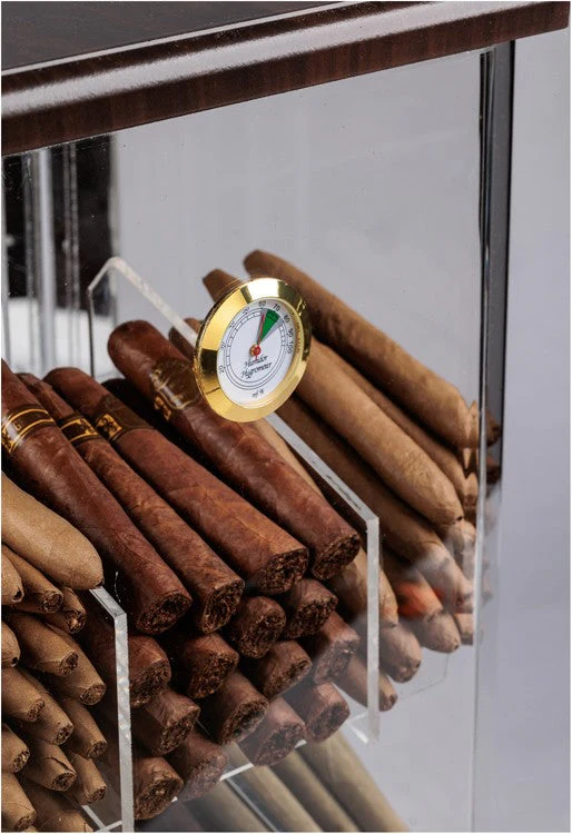 Prestige Import Group Franklin Wood Acrylic Display Humidor 150-Count - Image 5