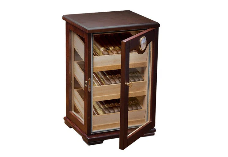 Prestige Import Group Milano Cigar Display Dark Mahogany Countertop Humidor - Image 2