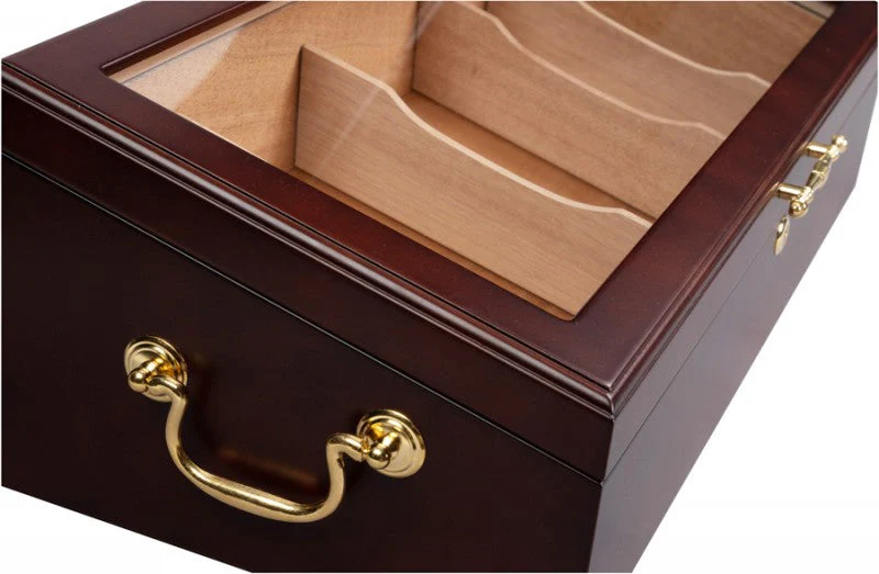Prestige Import Group Modena 125-Count Dark Cherry Countertop Humidor Display - Image 2