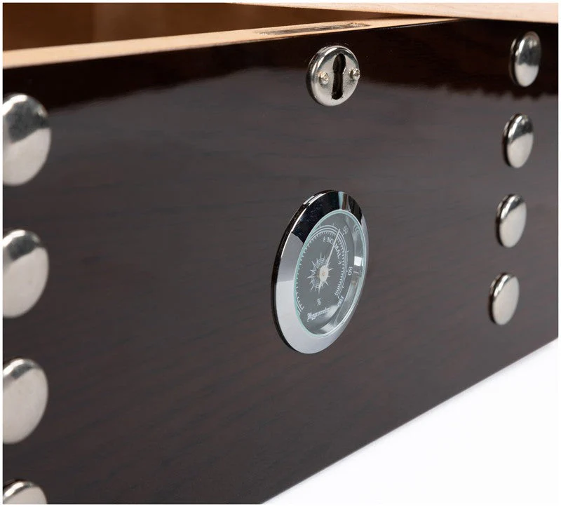 Prestige Import Group Montgomery 150-Cigar Lacquered Desktop Humidor with Tray - Image 5