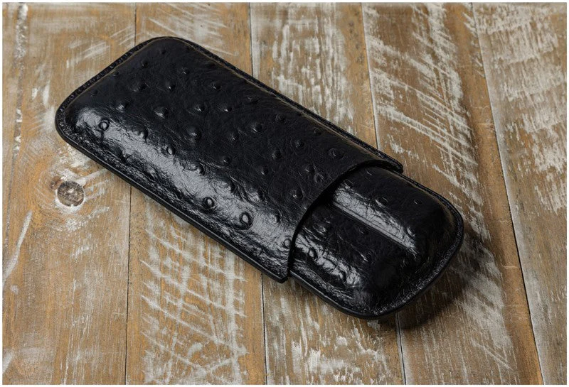 Prestige Import Group 2 Cigar Ostrich Style Case - Image 10
