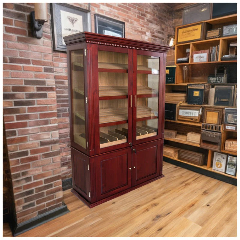 Prestige Import Group Saint Regis Cherry Cabinet Humidor Glass Doors - Image 4