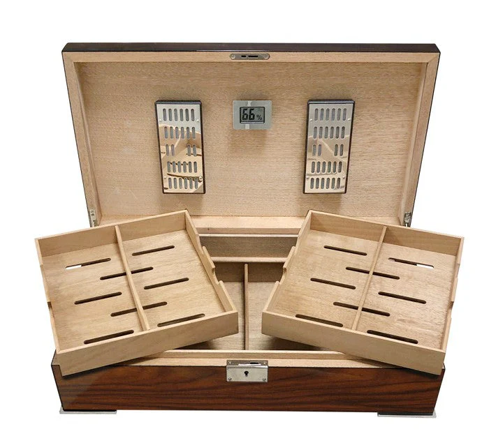 Prestige Import Group Salvador Brazilian Rosewood 250-Cigar Desktop Humidor - Image 2