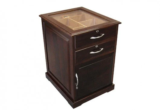 Prestige Import Group Santiago Walnut End Table Humidor with Drawers - Image 5
