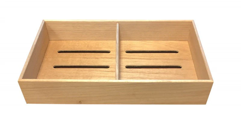 Prestige Import Group Spanish Cedar Cigar Tray Adjustable Divider