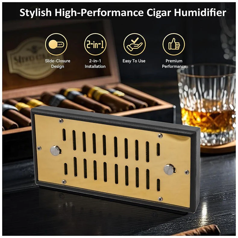 Prestige Import Group Humidifier Adjustable Vent 6 inch x 2.75 inch (75-150 Cigars) - Image 10