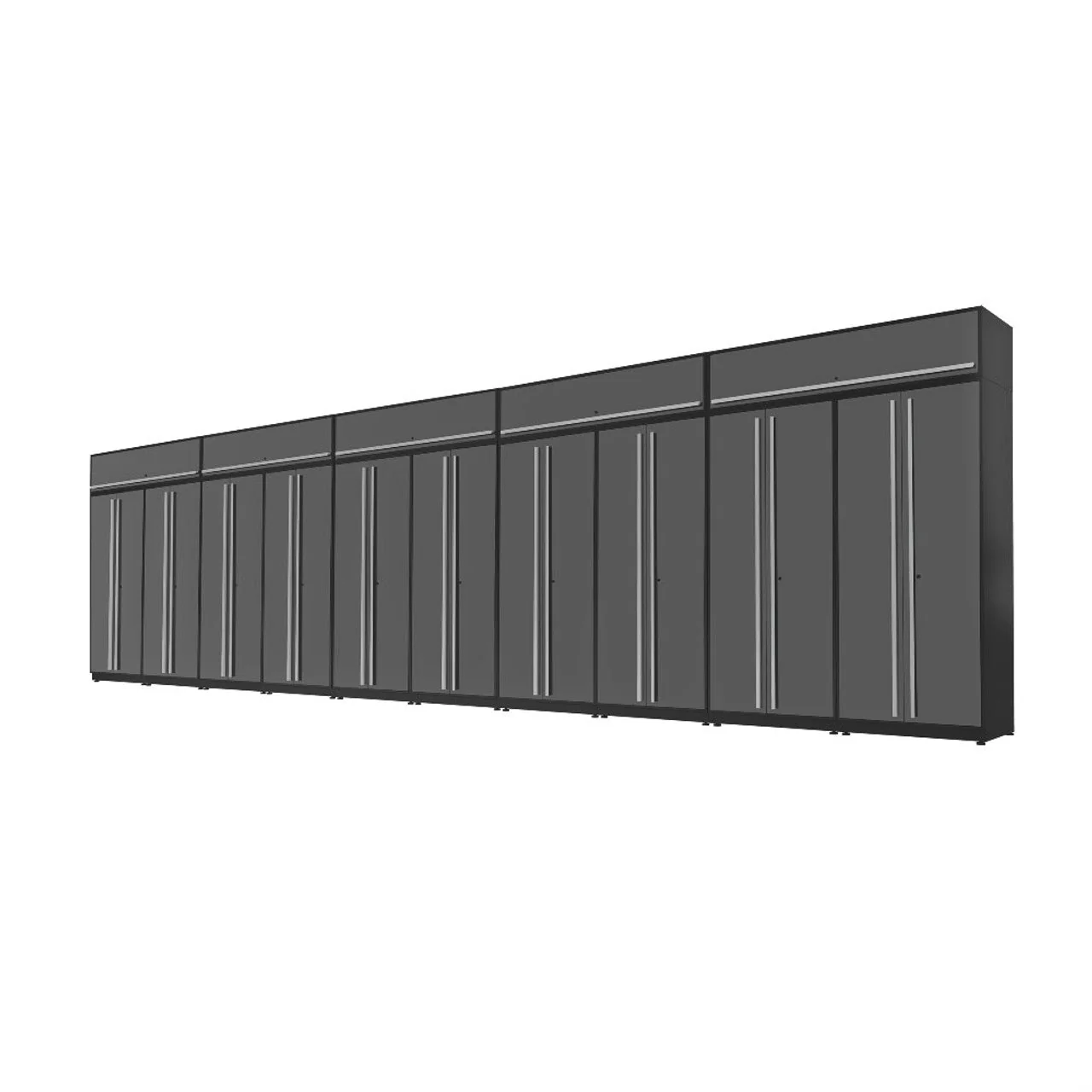 Proslat 15-Piece Gray Fusion Plus 33ft Set with Silver Handles - 51092K