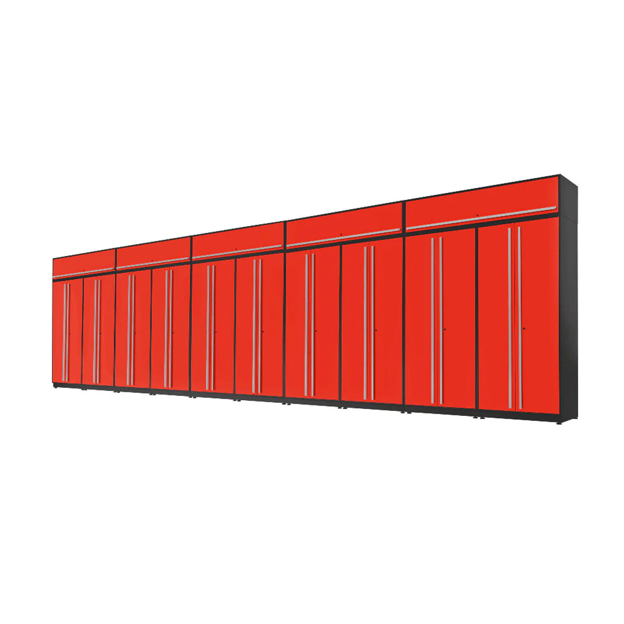 Proslat 15-Piece Red Fusion Plus 33ft Set with Silver Handles - 51094K